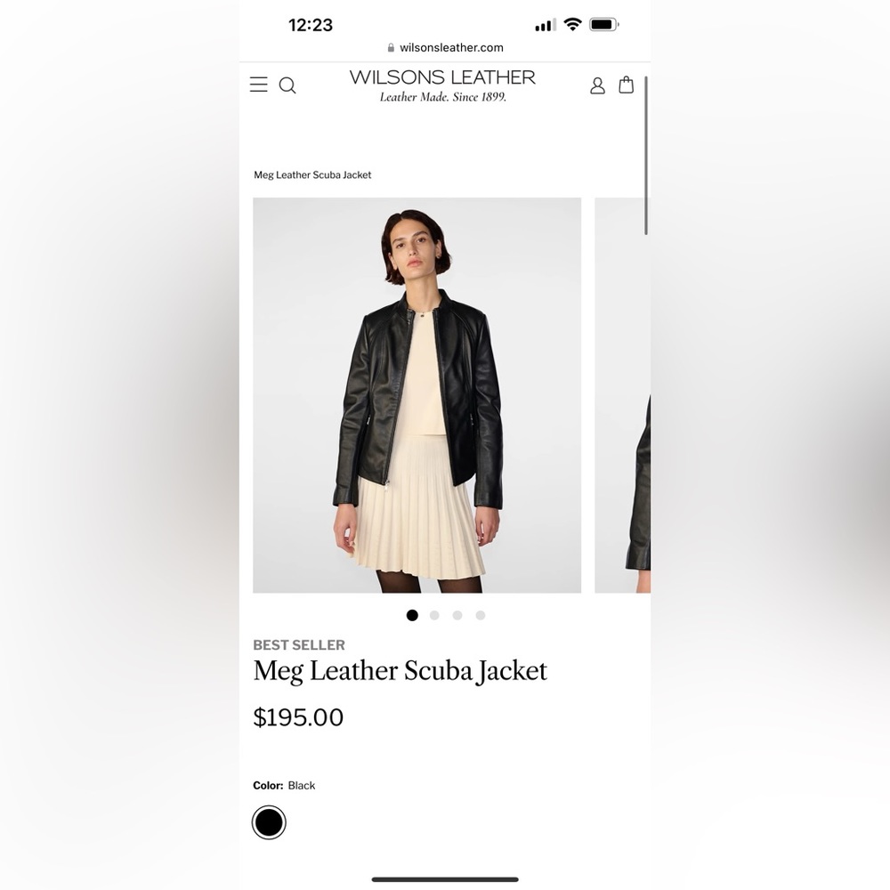 NEW WITH TAGS Wilson’s leather jacket